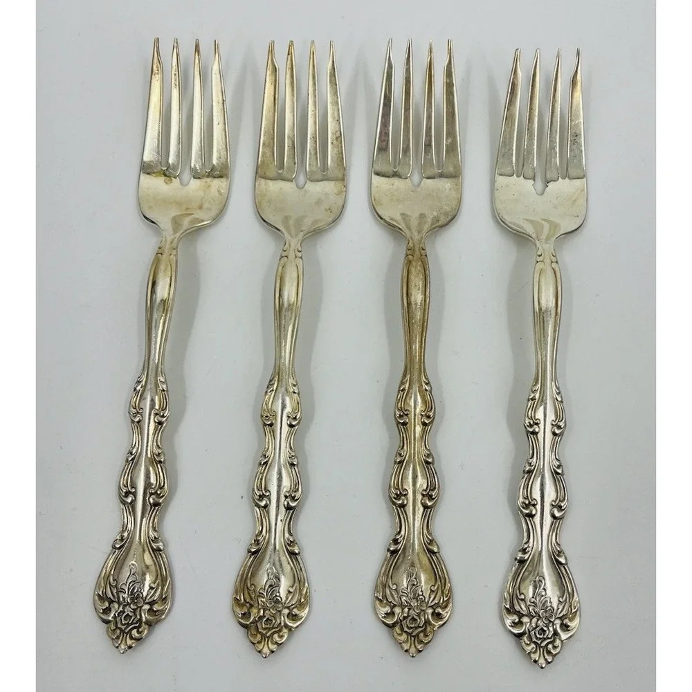 International Silverplate Interlude 1971 Salad Forks Set of 4 6.75